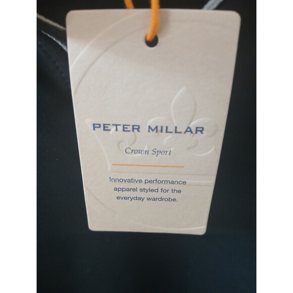 Peter Millar Crown Sport Perth Performance Quarter-Zip Black Size Small NWT - Picture 3 of 5